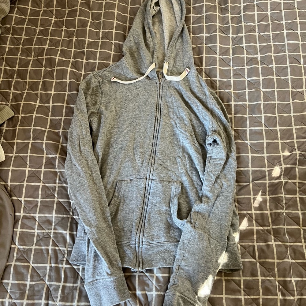 Gray Zip-Up Hoodie